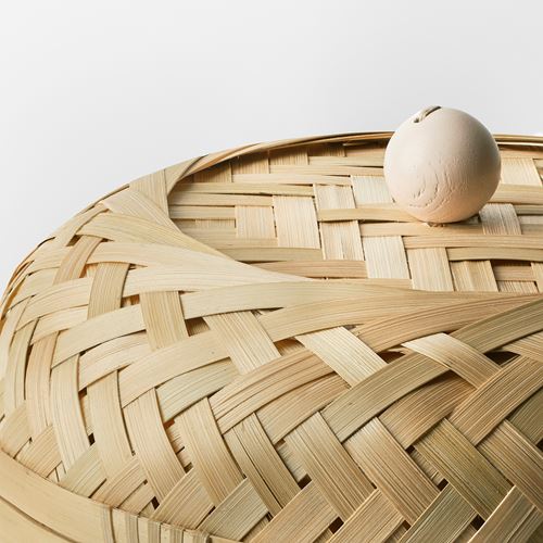 IKEA - HOKRUBBA, basket, bamboo, 25 cm