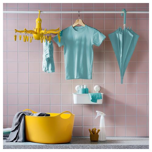 IKEA - PRESSA, laundry drying rack, yellow