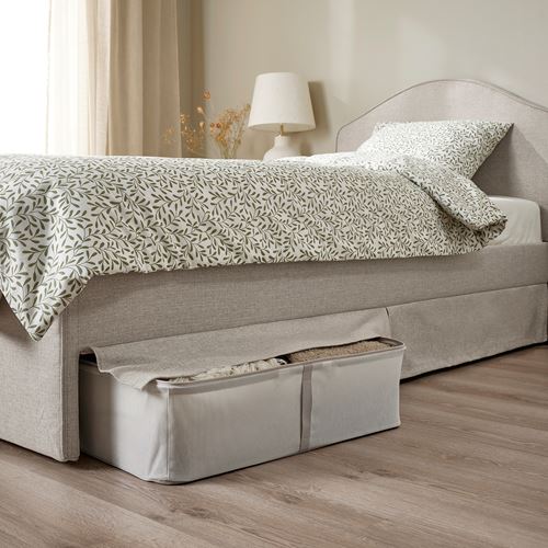 IKEA - RAMNEFJALL/LURÖY, single bed, kilanda light beige, 90x200 cm