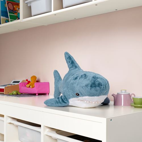 IKEA - BLAHAJ, soft toy, blue-white, 55 cm