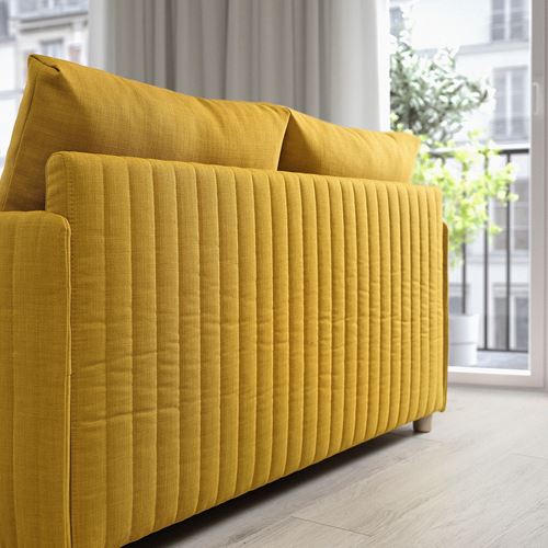 IKEA - FRIDHULT, 2-seat sofa-bed, skiftebo yellow, 119 cm