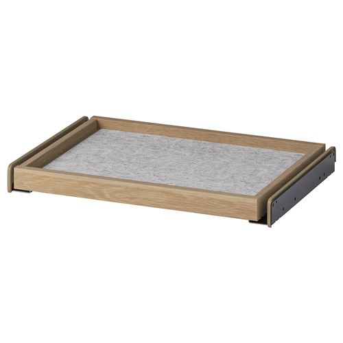 IKEA - KOMPLEMENT, pull-out tray, white stained oak effect/light grey, 50x35 cm