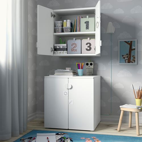 IKEA - SMASTAD, children wall cabinet, white, 60x30x60 cm