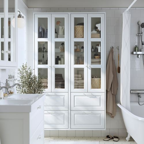 IKEA - TANNFORSEN, bahtroom high cabinet, white, 60x35x195 cm