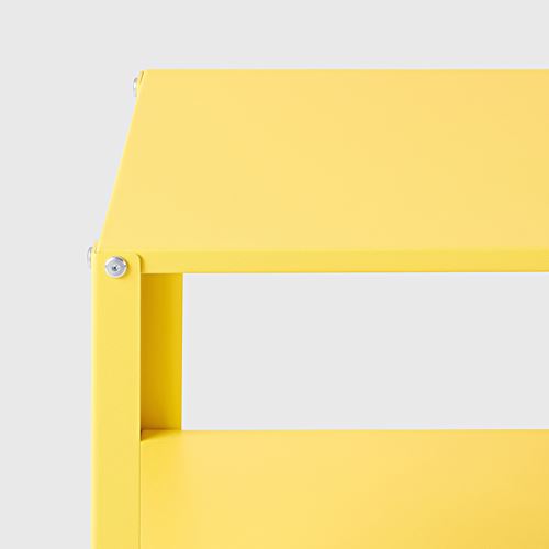 IKEA - KNARREVIK, bedside table, high-gloss yellow, 42x34 cm