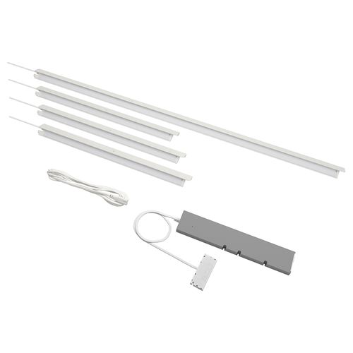 IKEA - ÖVERSIDAN/TRADFRI, aydınlatma seti, beyaz