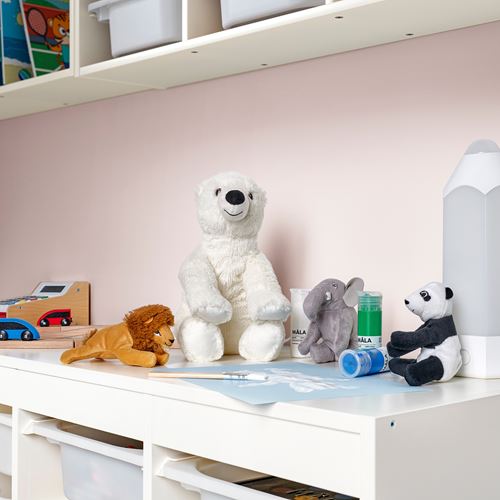 IKEA - SNUTTIG, yumuşak oyuncak, beyaz, 29 cm