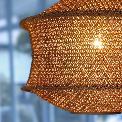 IKEA - BLASTANG, sarkıt lamba abajur başlığı, natürel, 45 cm
