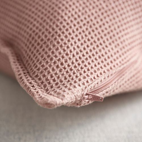 IKEA - KLOTSTARR, lace pillow cover, pale pink, 50x50 cm