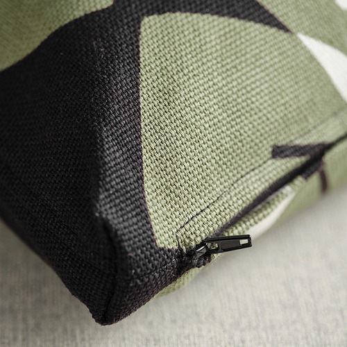 IKEA - UNDERBLOMMA, lace pillow cover, black-grey-green, 50x50 cm