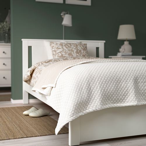IKEA - PRAKTVIAL, bedspread/blanket, off white, 160x250 cm