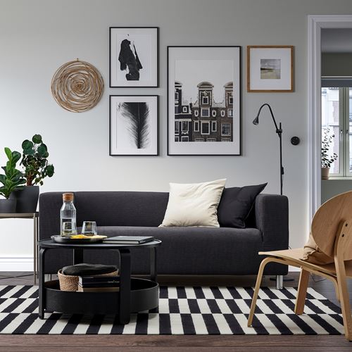 IKEA - KLIPPAN, 2-seat sofa, vansbro black