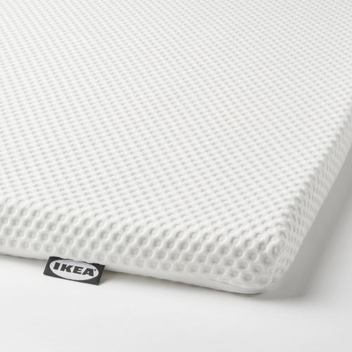 IKEA - NORDBERGET, çift kişilik yatak pedi, beyaz, 140x200 cm