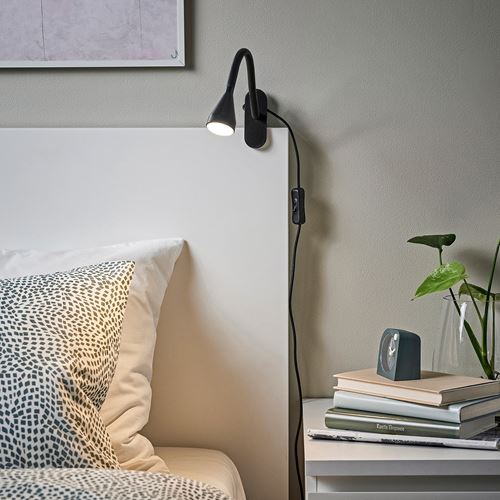 IKEA - NAVLINGE, clamp spotlight, black