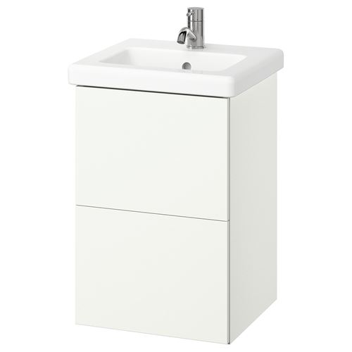 IKEA - ENHET/TVALLEN, wash-basin and cabinet, white, 44x43x65 cm
