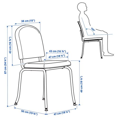 IKEA - EBBALYCKE, upholstered chair, Idekulla beige