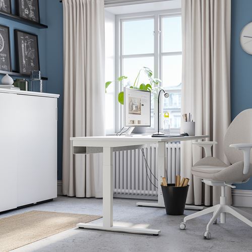 IKEA - MITTZON, desk, white, 140x60 cm