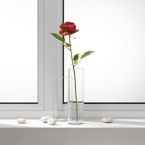 IKEA - SMYCKA, artificial flower, red, 52 cm