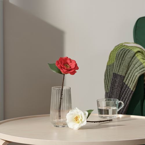 IKEA - SMYCKA, artificial flower, red, 28 cm