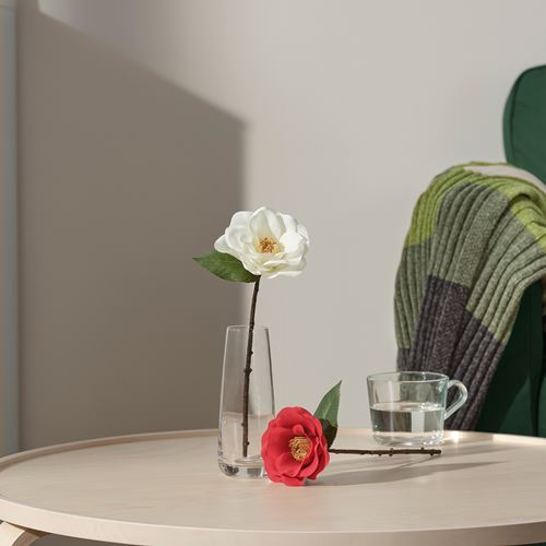 IKEA - SMYCKA, artificial flower, white, 28 cm