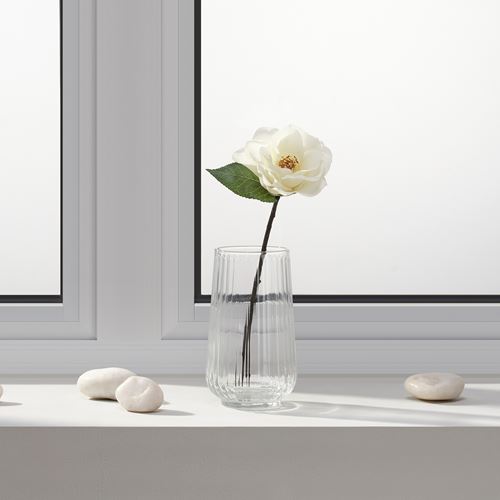 IKEA - SMYCKA, artificial flower, white, 28 cm