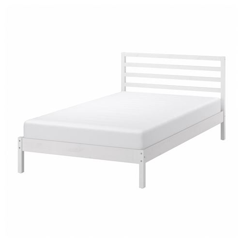 IKEA - TARVA, single bed, white varnished, 120x200 cm