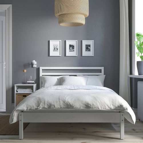 IKEA - TARVA, single bed, white varnished, 120x200 cm