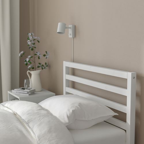 IKEA - TARVA/LÖNSET, single bed, white varnished, 90x200 cm