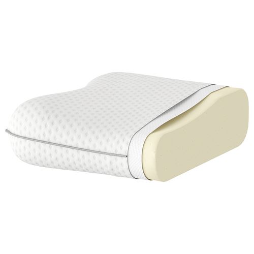 IKEA - ISRANUNKEL, ergonomic pillow, white, 41x51 cm