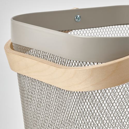 IKEA - RISATORP, basket, grey/beige, 25x26x18 cm