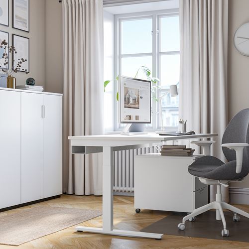 IKEA - MITTZON, desk, white, 160x80 cm