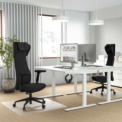 IKEA - GRÖNFJALL, office chair, letafors gray-black