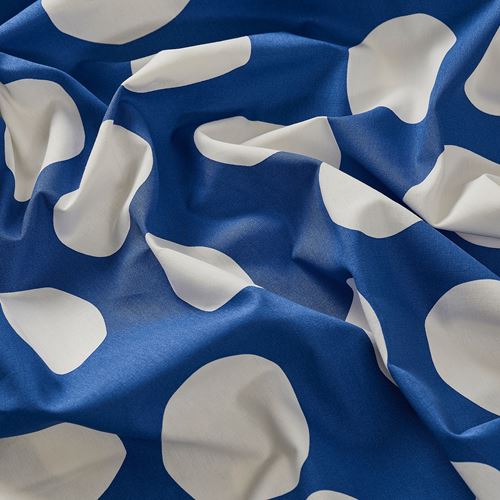 IKEA - RAKLOSTA, pre-cut fabric, blue-white, 150x300 cm