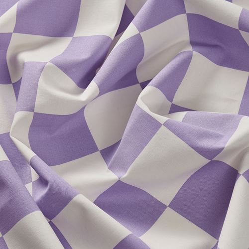 IKEA - HANGPELARGON, pre-cut fabric, white-lilac, 150x300 cm