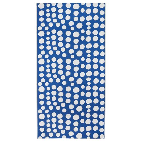 IKEA - RAKLOSTA, pre-cut fabric, blue-white, 150x300 cm