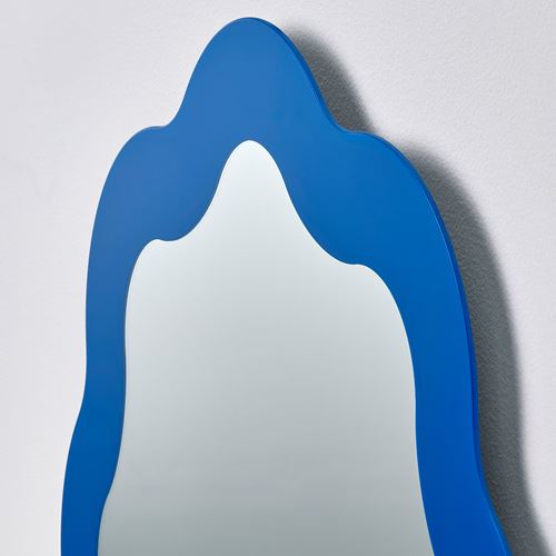 IKEA - PRUNKHALLON, wall mirror, blue, 40 cm