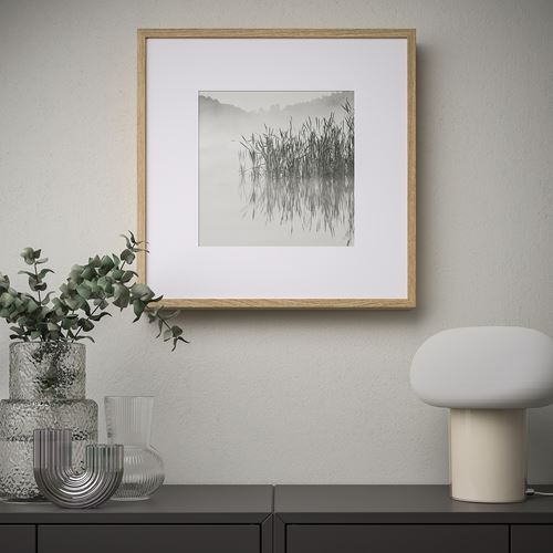 IKEA - SANNAHED, photo frame, oak effect, 50x50 cm