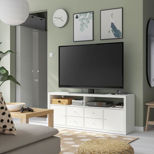 IKEA - KALLAX, tv storage unit, white, 147x39x60 cm