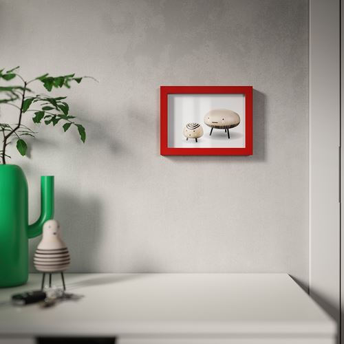 IKEA - RÖDALM, photo frame, red, 13x18 cm