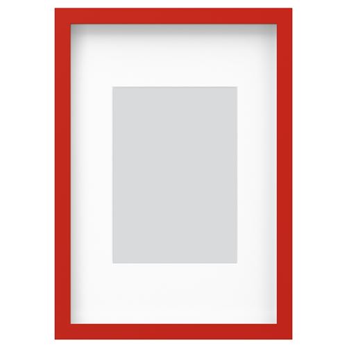 IKEA - RÖDALM, photo frame, red, 21x30 cm