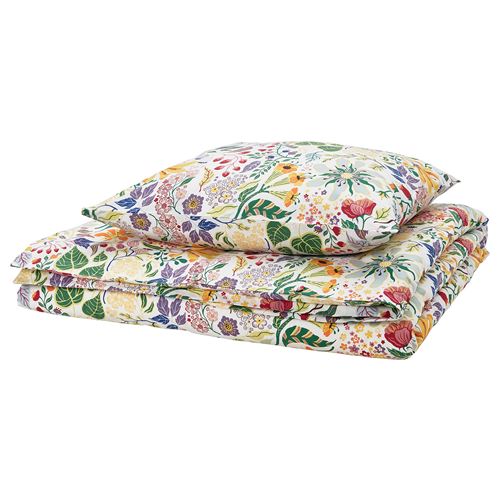 IKEA - STRANDLUMMER, single duvet cover sets, multicolour, 150x200/50x60 cm