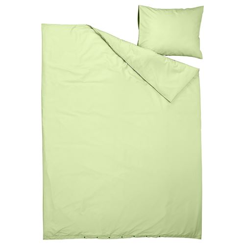 IKEA - PILTANDVINGE, single duvet cover sets, light green, 150x200/50x60 cm