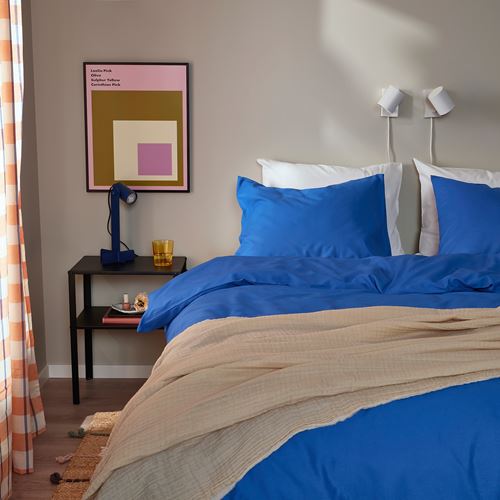 IKEA - PILTANDVINGE, single duvet cover sets, blue, 150x200/50x60 cm