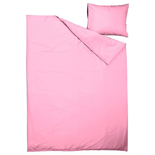 IKEA - PILTANDVINGE, single duvet cover sets, light pink, 150x200/50x60 cm