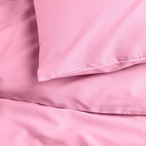 IKEA - PILTANDVINGE, double quilt cover and 2 pillowcases, light pink, 240x220/50x60 cm