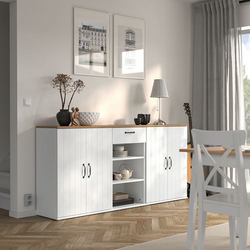 IKEA - SKRUVBY, console, white, 190x90 cm