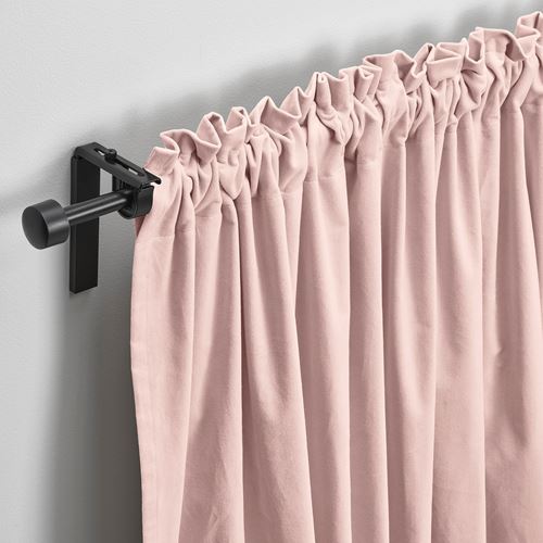 IKEA - SANELA, background curtain, 1 pair, pale pink, 140x300 cm