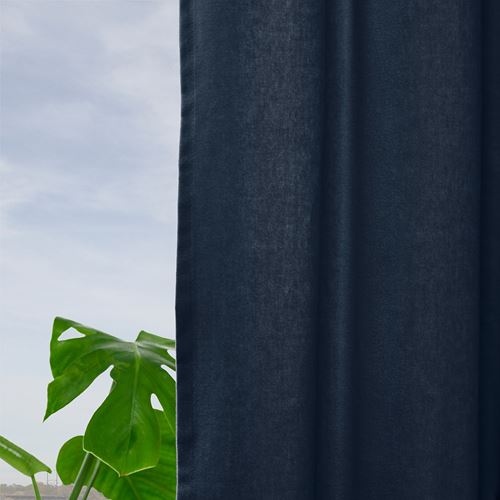 IKEA - SANELA, curtains, 1 pair, dark blue, 140x300 cm