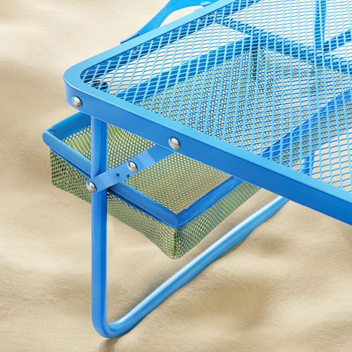 IKEA - STRANDÖN, katlanabilir masa, mavi, 74x43x30 cm