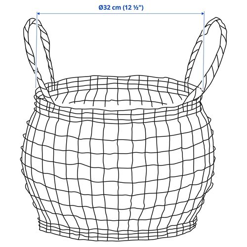 IKEA - HOKRUBBA, sepet, rattan